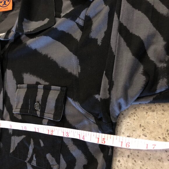 Tory Burch 100% Silk Sheer Button Up Shirt Blouse - Picture 12 of 15